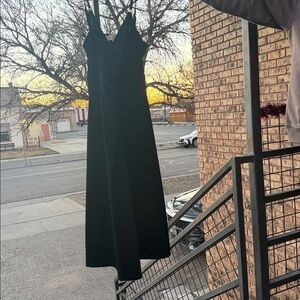 Michael Kors Black Knot-Front A-Line Midi Dress